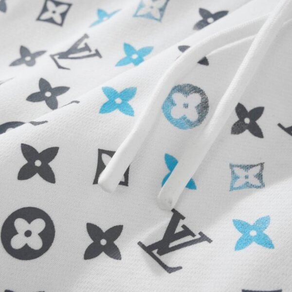 LV Shorts White Blue Monogram