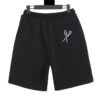 LV Shorts Black Embroidered Tools