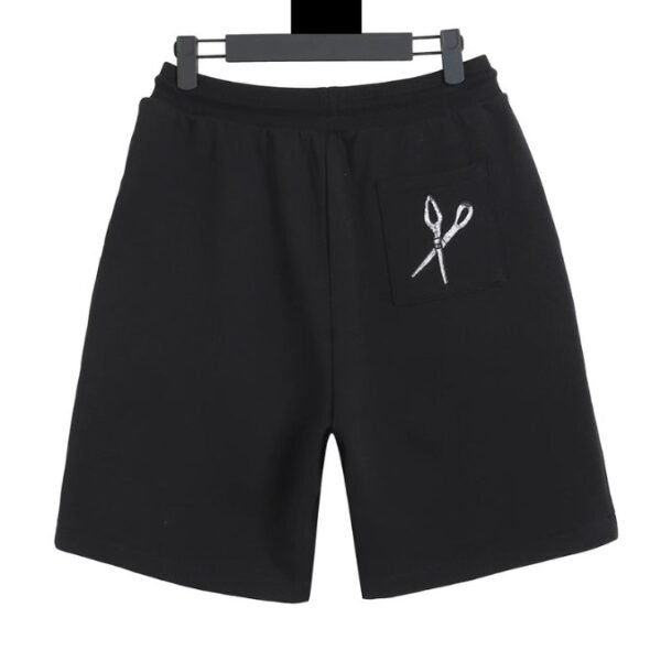 LV Shorts Black Embroidered Tools