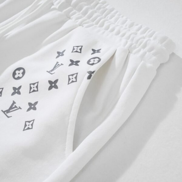 LV Shorts White Blue Monogram