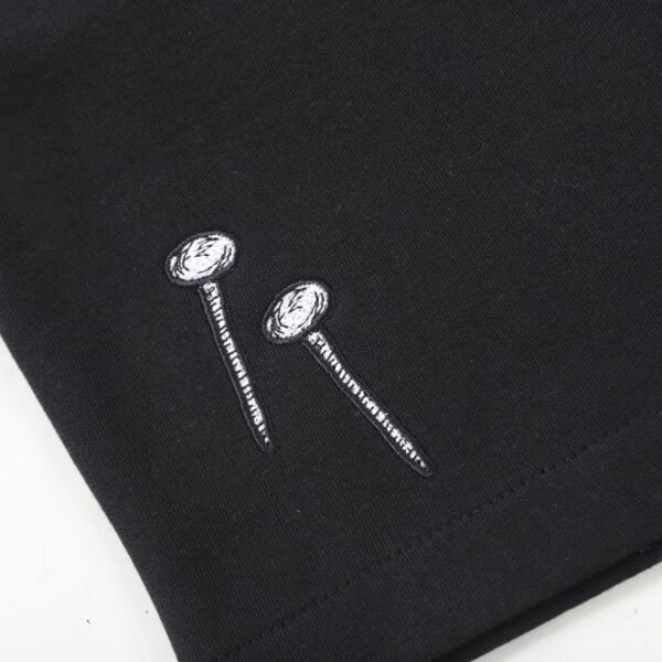 LV Shorts Black Embroidered Tools