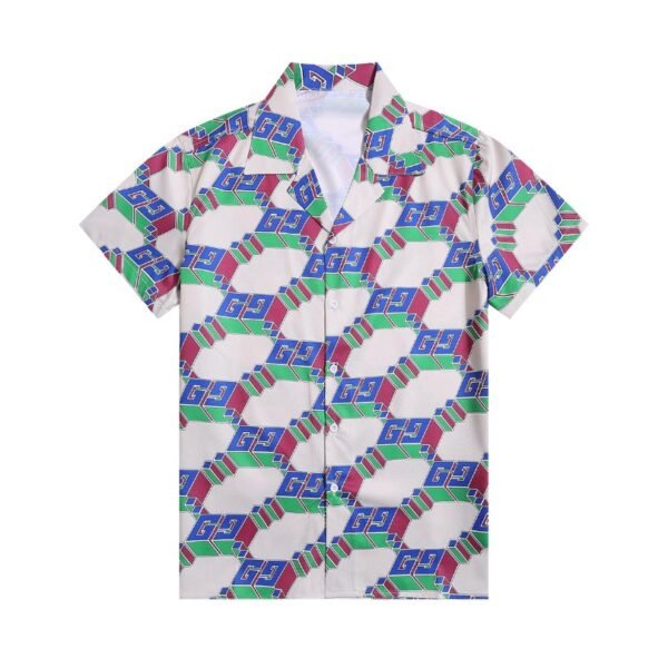 GG T-Shirt Multicolor Pattern Short Sleeve