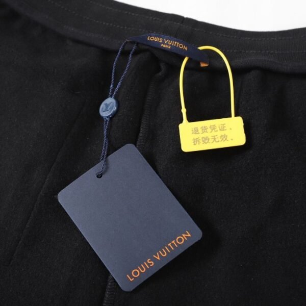 LV Shorts Black Embroidered Tools