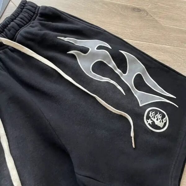 HLSTR Flame Shorts Black