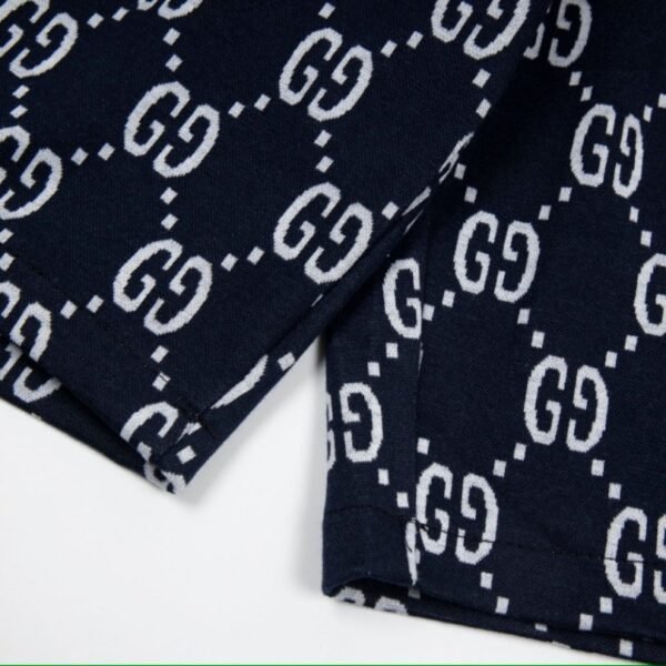 REGRG-2.jpg GG Shorts Monogram Stripe Navy