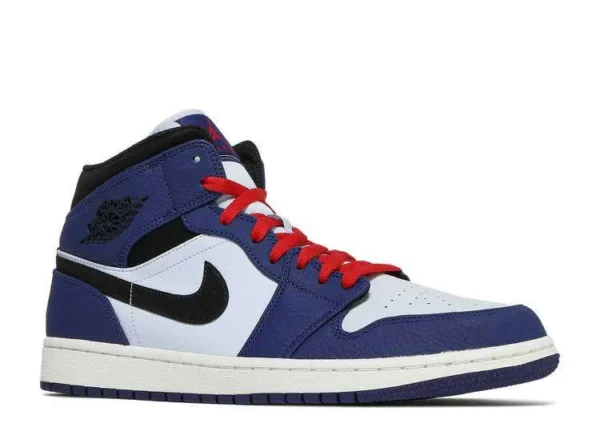 AIR JORDAN 1 MID ‘NAVY BLUE RED’