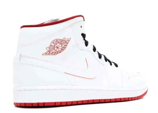 AIR JORDAN 1 MID ‘WHITE BLACK GYM RED’
