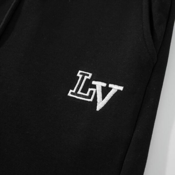 LV Shorts Black White Logo
