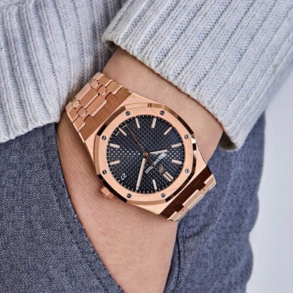AP Royal Oak 15500OR.OO.1220OR.01 Selfwinding Rose Gold Black Dial