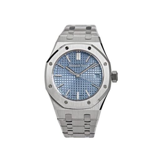 AP Royal Oak 15550ST.OO.1356ST.08 Steel Ice Blue Dial