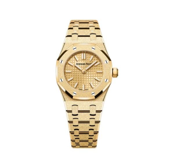 AP Royal Oak 67630BA.GG.1312BA.01 ‘Mini’ Frosted Yellow Gold Quartz