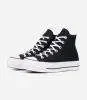 Converse All Star- Negras Altas Plataforma