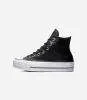 Converse All Star- Platform Leather Negras