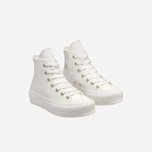 Converse All Star- Platform Mono Blancas