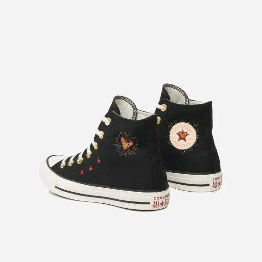 Converse All Star- Valentines Negras