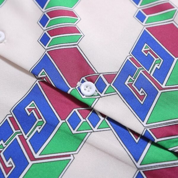 GG T-Shirt Multicolor Pattern Short Sleeve