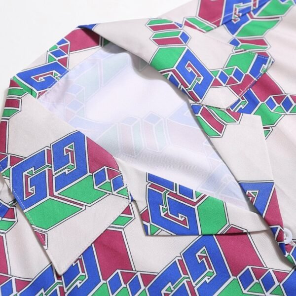 GG T-Shirt Multicolor Pattern Short Sleeve