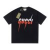 GG T-shirt Red Gradient Logo Black