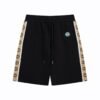 GG Shorts Monogram Trim Black