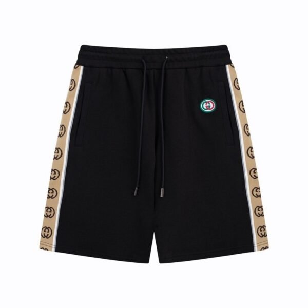 GG Shorts Monogram Trim Black