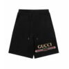 GG Shorts Black Logo Print