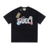 GG Graphic T-shirt with Cartoon Black Logo