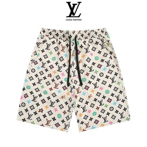 LV Shorts  Multicolor Monogram Print