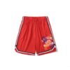 BP Shorts Busy Works Striped Trim Red