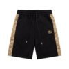 GG Shorts Black Monogram Side-Pocket