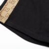 GG Shorts Black Monogram Side-Pocket