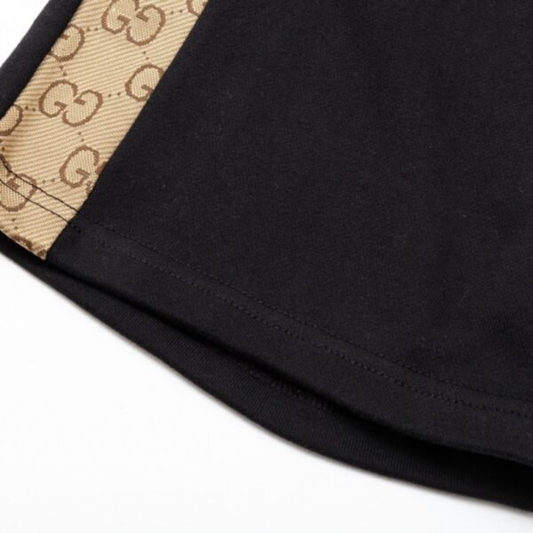 GG Shorts Black Monogram Side-Pocket