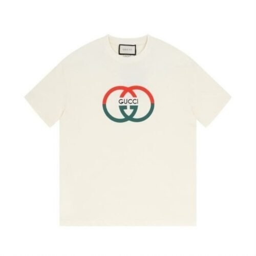 GG T-shirt Double G Logo White