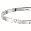 THIN LOVE BRACELET WHITE GOLD