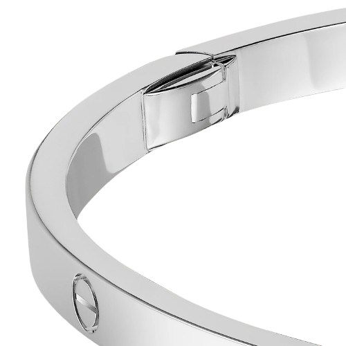 THIN LOVE BRACELET WHITE GOLD